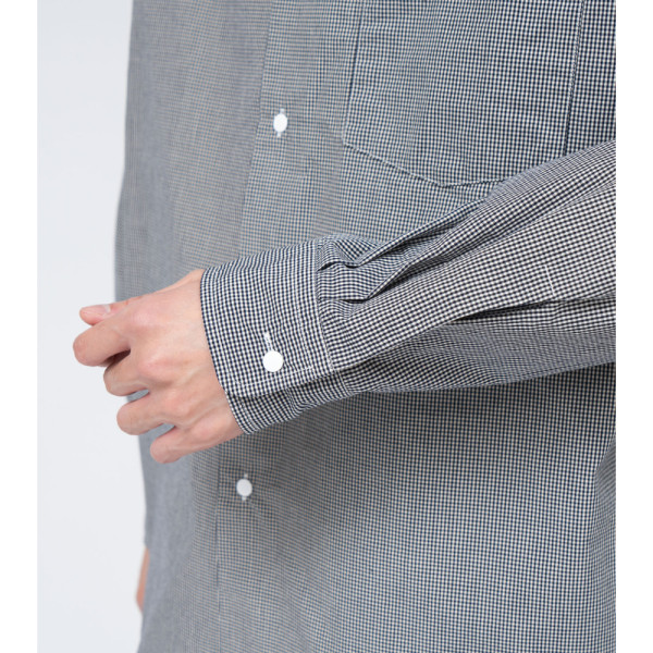 나나미카 레귤러 카라 깅엄 체크 윈드 셔츠 2컬러 S25SG094