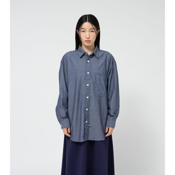 노스페이스퍼플라벨 레귤러 칼라 샴브레이 필드셔츠 2컬러 N24FG069