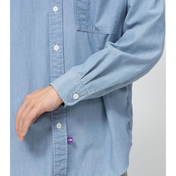 노스페이스퍼플라벨 레귤러 칼라 샴브레이 필드셔츠 2컬러 N24FG069