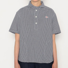 단톤 여성 옥스퍼드 라운드 카라 풀오버 패턴 반팔 셔츠 2컬러 DT-B0283 OXP DNB251L104-0006