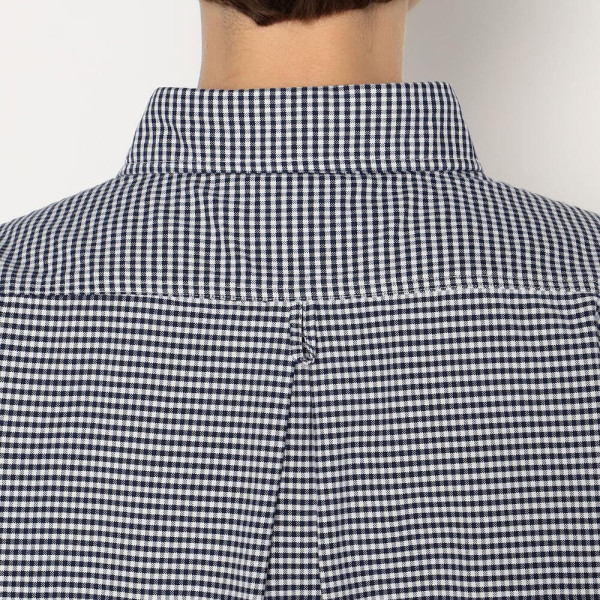 단톤 여성 옥스퍼드 라운드 카라 풀오버 패턴 반팔 셔츠 2컬러 DT-B0283 OXP DNB251L104-0006