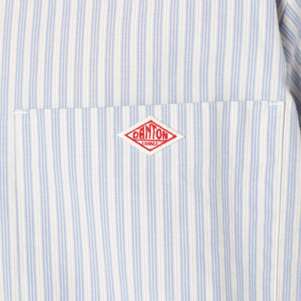 단톤 코튼 린넨 반팔 밴드 카라 스트라이프 셔츠 2컬러 JD-3788 SCP DNB251M104-0009