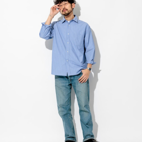 프릭스스토어 타입라이터 레귤러 카라 롱 슬리브 스트라이프 셔츠 3컬러 1001248900756