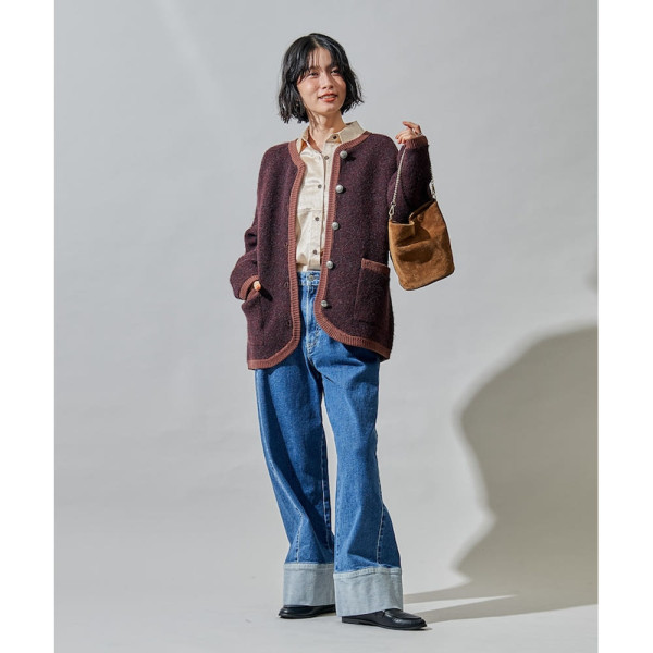 프릭스스토어 트리밍 치롤리안 니트 자켓 3컬러 1134248901494
