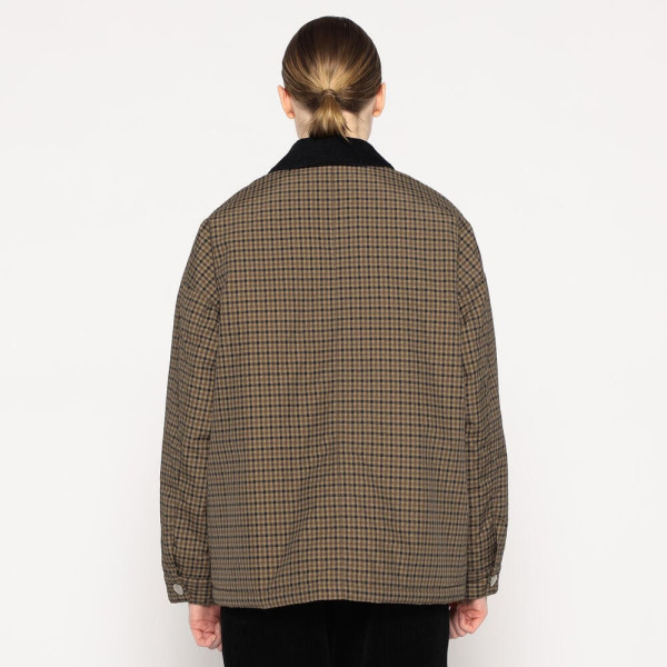 단톤 여성 나일론 투사 워크 재킷 체크 브라운계1 DT-A0523 PNN DNB252L101-0005