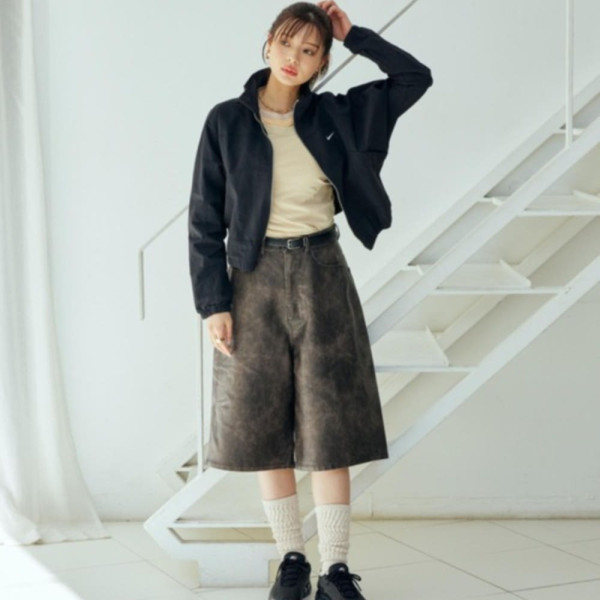 나이키 스포츠웨어 에브리싱 우븐 여성 오버사이즈 레펠 UV 프로텍션 재킷 블랙 HJ1000-010