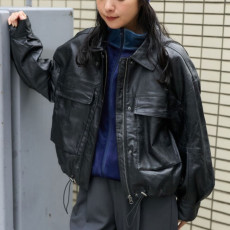 프릭스스토어 페이크 가죽 쇼트 블루종 재킷 3컬러 1153248901463
