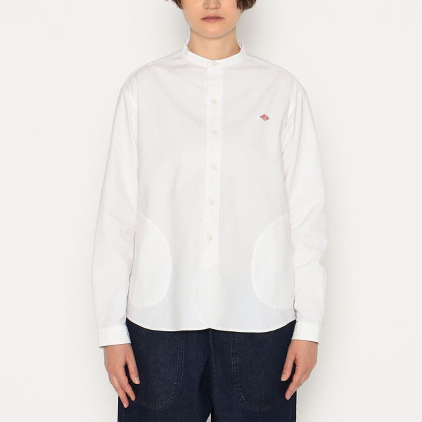 단톤 여성 옥스퍼드 밴드카라 셔츠 DT-B0279 SOX DNB261L104-0003