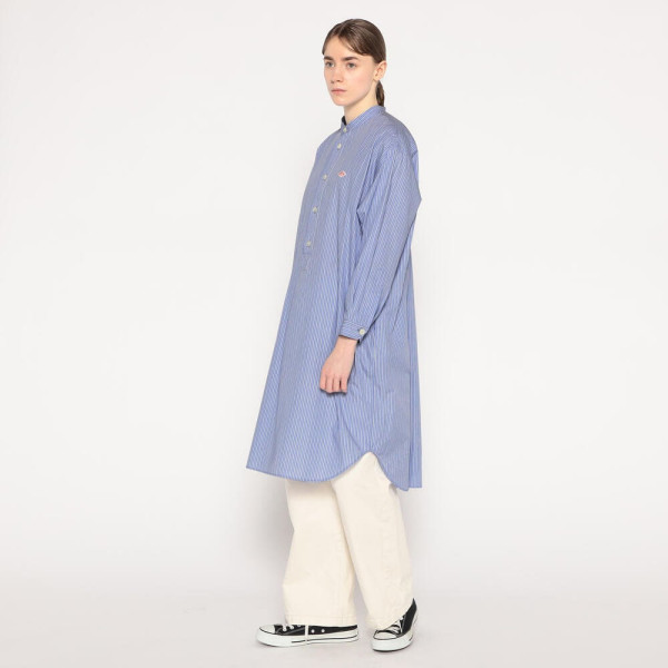 단톤 여성 코튼 포플린 밴드 카라 롱셔츠 2컬러 DT-B0342 RPL DNB252L203-0004