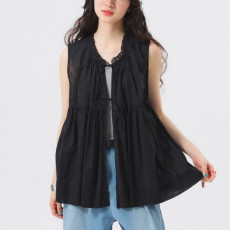 빔즈 보이 코튼 개더 노슬리브 셔츠 3컬러 13-01-0163-452