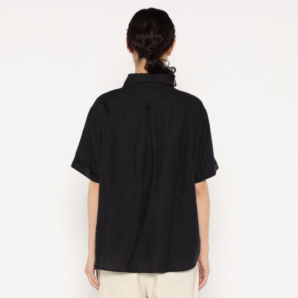 단톤 여성 린넨 라운드 카라 반팔 풀오버 셔츠 2컬러 DT-B0283 FLI DNB251L104-0007