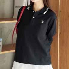 퍼블럭스 U.S. POLO ASSN. 유에스폴로에센 포인트 로고 폴로셔츠 긴팔 카라티 6컬러 3222291600001