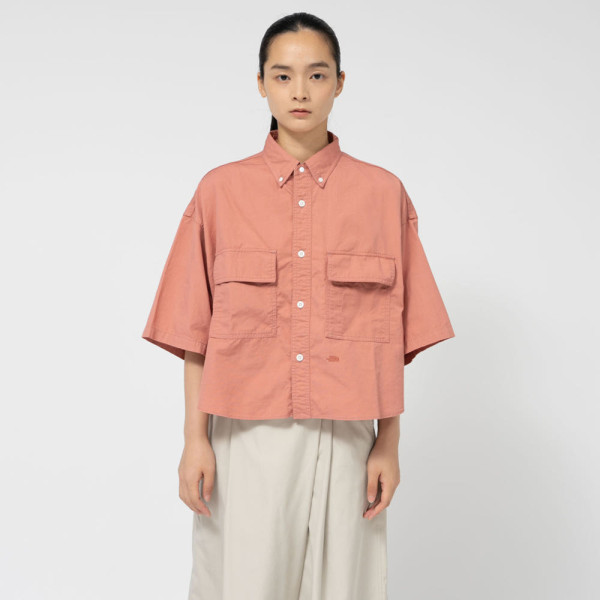 노스페이스 퍼플라벨 버튼 다운 필드 S/S 크롭 셔츠 2컬러 N25SG054