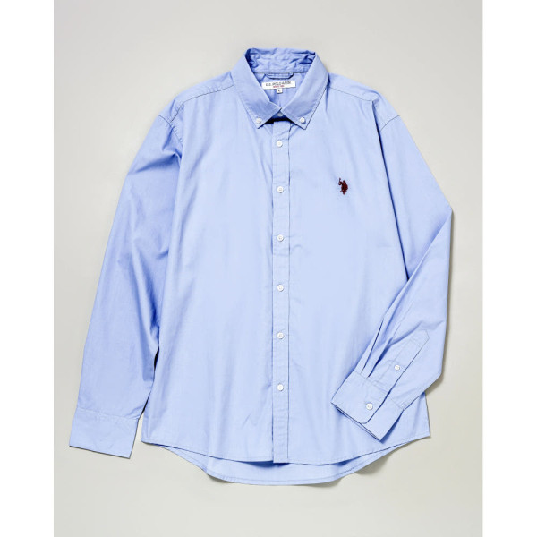 U.S. POLO ASSN. 유에스폴로에센 더블홀스맨 자수 레귤러 카라 브로드 셔츠 4컬러 PLM51700