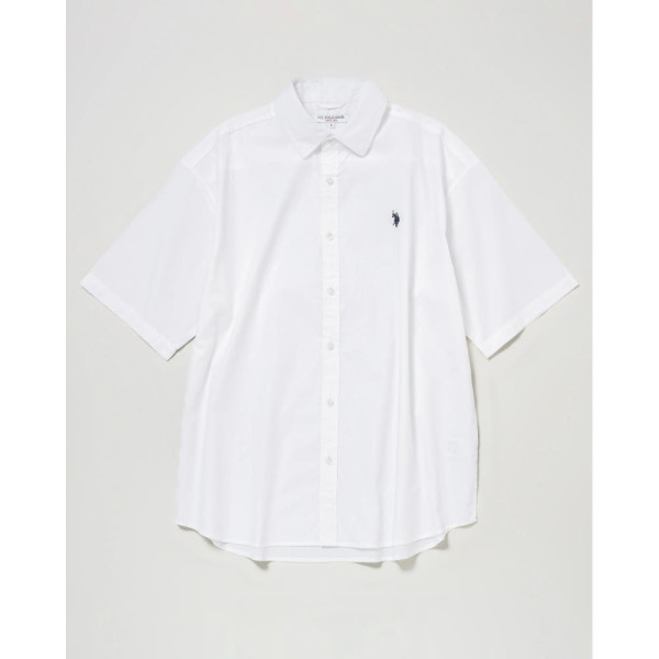 U.S. POLO ASSN. 유에스폴로에센 더블홀스맨 자수 레귤러 카라 브로드 반팔 셔츠 6컬러 PLM51703
