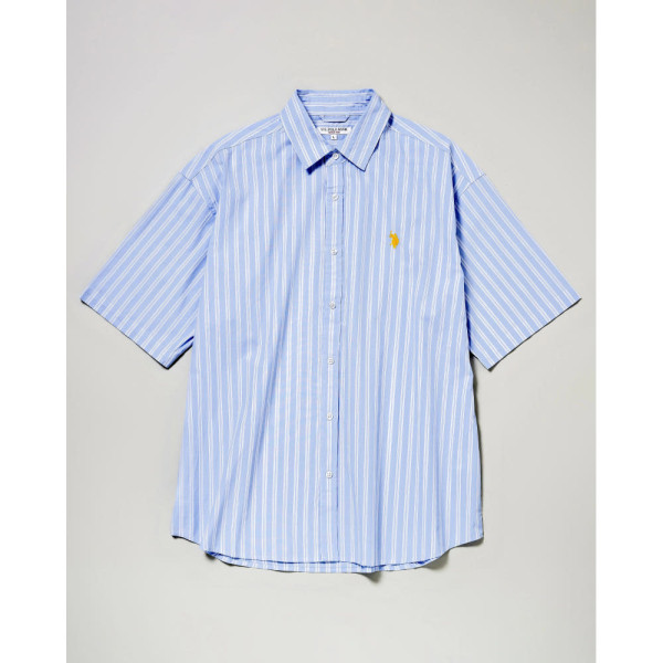 U.S. POLO ASSN. 유에스폴로에센 더블홀스맨 자수 레귤러 카라 브로드 반팔 셔츠 6컬러 PLM51703
