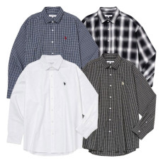 U.S. POLO ASSN. 유에스폴로에센 더블 홀스맨 자수 셔츠 4컬러 PLM51711DQ