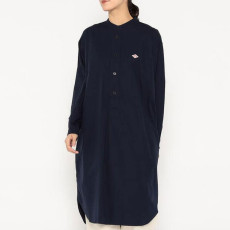 단톤 여성 코튼 포플린 밴드 카라 롱 셔츠 4컬러 DT-B0342 RPL DNB251L203-0005