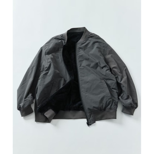 프릭스스토어 릴랙스핏 나일론 플리스 리버시블 MA-1 집업 블루종 5컬러 1251248900726