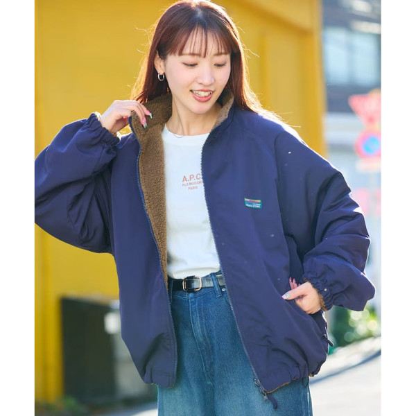 프릭스스토어 오버핏 스탠드카라 덕 블루종 퀼팅 안면 4컬러 1251248900745