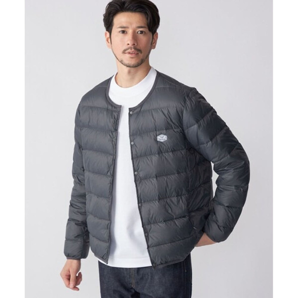 쉽스 별주 타이온 로고 와펜 나일론 크루넥 이너 다운 가디건 3컬러 85837431