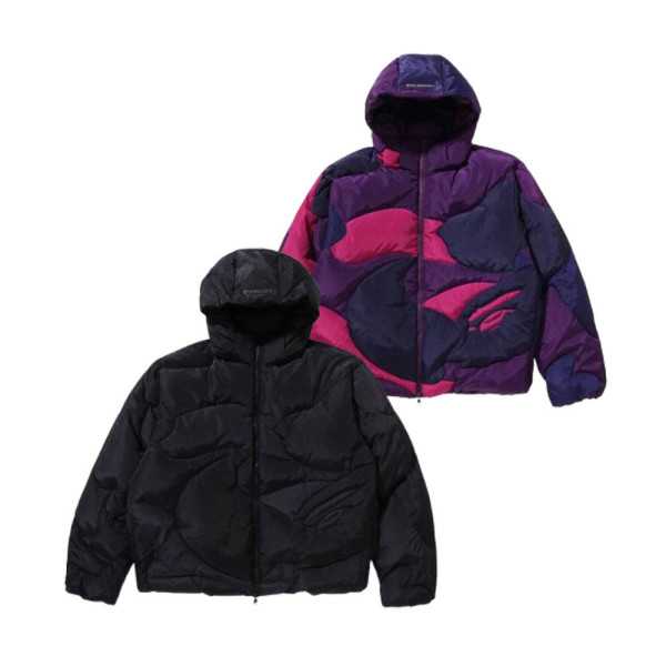 베이프 메가 컬러 카모 퀼티드 다운 자켓 2컬러 1L80144306