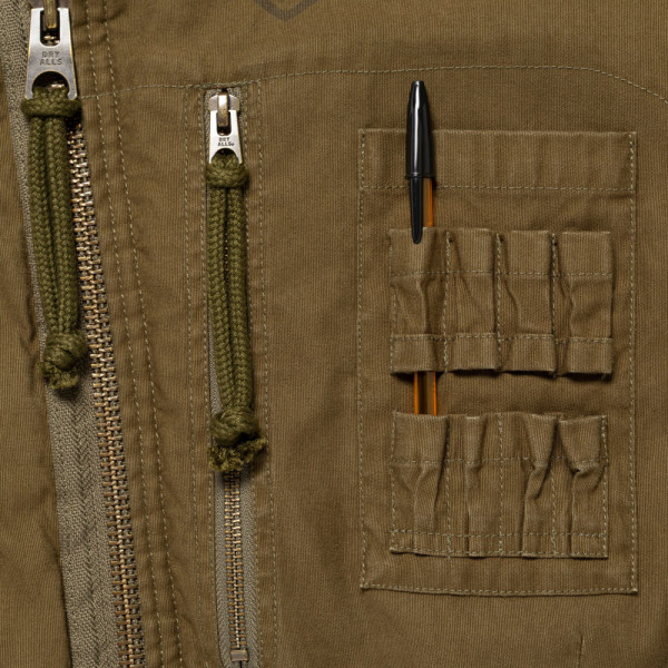 휴먼메이드 후드 블루종 올리브 드랩 HM30JK016