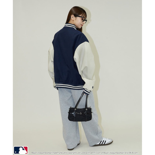 퍼블럭스 MARY QUANT 패치 스타디움 자켓 점퍼 3컬러 3151375300001