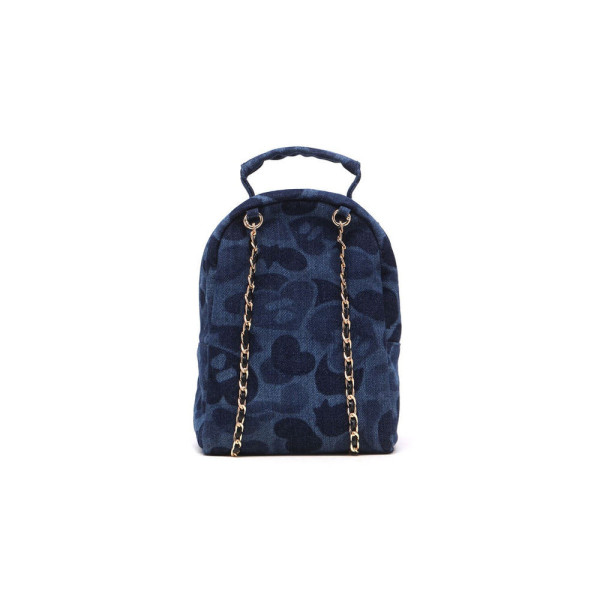 베이프 카모 데님 미니 백팩 핸드백 인디고 CL70289304