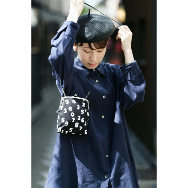 소우소우 SOU SOU 캔버스 가마구치 가방 L 블랙 6299997 6299998