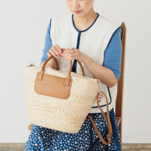 빔즈 DEAN & DELUCA 보냉 파우치 포함 바구니 가방 네추럴 18-61-0026-962