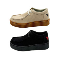 U.S. POLO ASSN. 유에스폴로에센 모카신 두꺼운 밑창 슈즈 2컬러 PLL00954