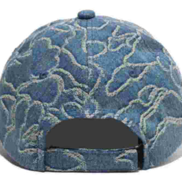 베이프 라인 카모 자카드 멀티 로고 데님 캡 2컬러 1L30180302