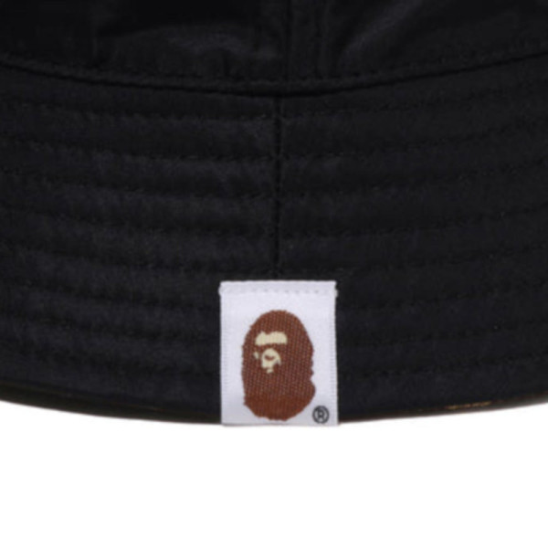 베이프 칼리지 모노그램 리버서블 버클 햇 모자 블랙 1L30181305