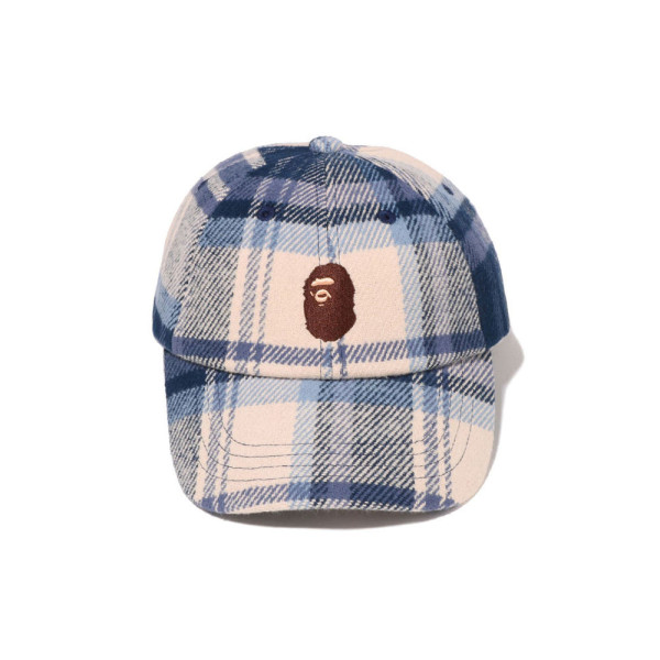 베이프 체크 패널 캡 모자 2컬러 1L80180010