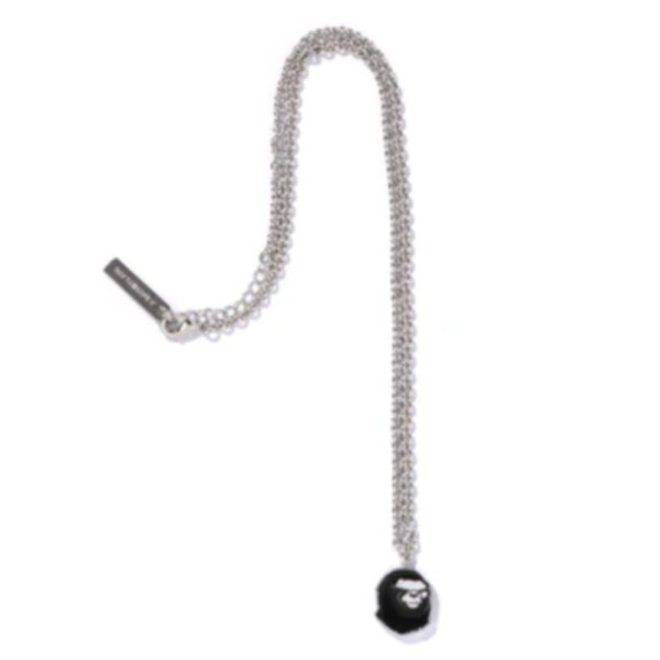 베이프 에이프 헤드 목걸이 브라운 1L80182022