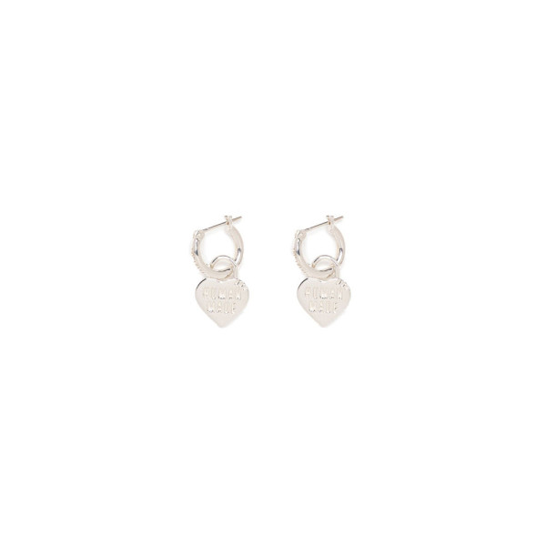 휴먼메이드 하트 실버 귀걸이 2컬러 HM30GD087