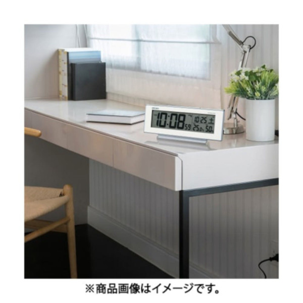 세이코 알람 탁상 시계 디지털 전파 SQ762W