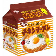 닛신 식품 치킨 라면 5식 팩 425g [즉석 가방면]