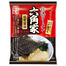 후지와라 제면 요코하마라면 육각가 돼지뼈 간장 122g