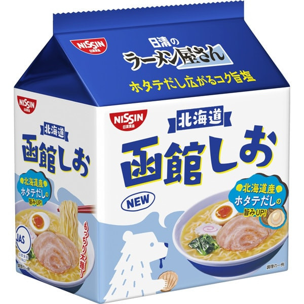 닛신 식품 닛신의 라면 가게 하코다테 시오 5 식 팩