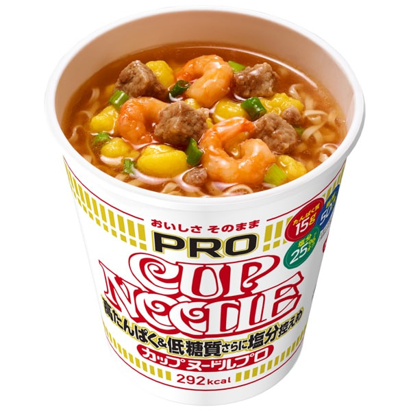 닛신 식품 컵 누들 PRO 고단백 저 탄수화물 염분 겸손 75g