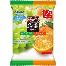 오리히로 ORIHIRO 곤약젤리 파우치 샤인 무스카트 + 오렌지 20g×12개입